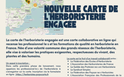 La carte de l’herboristerie engagée